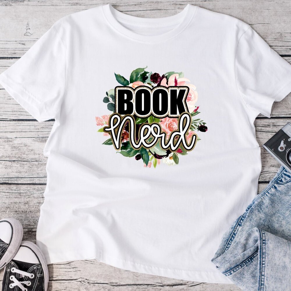 Book Nerd Graphic Tee Shirt